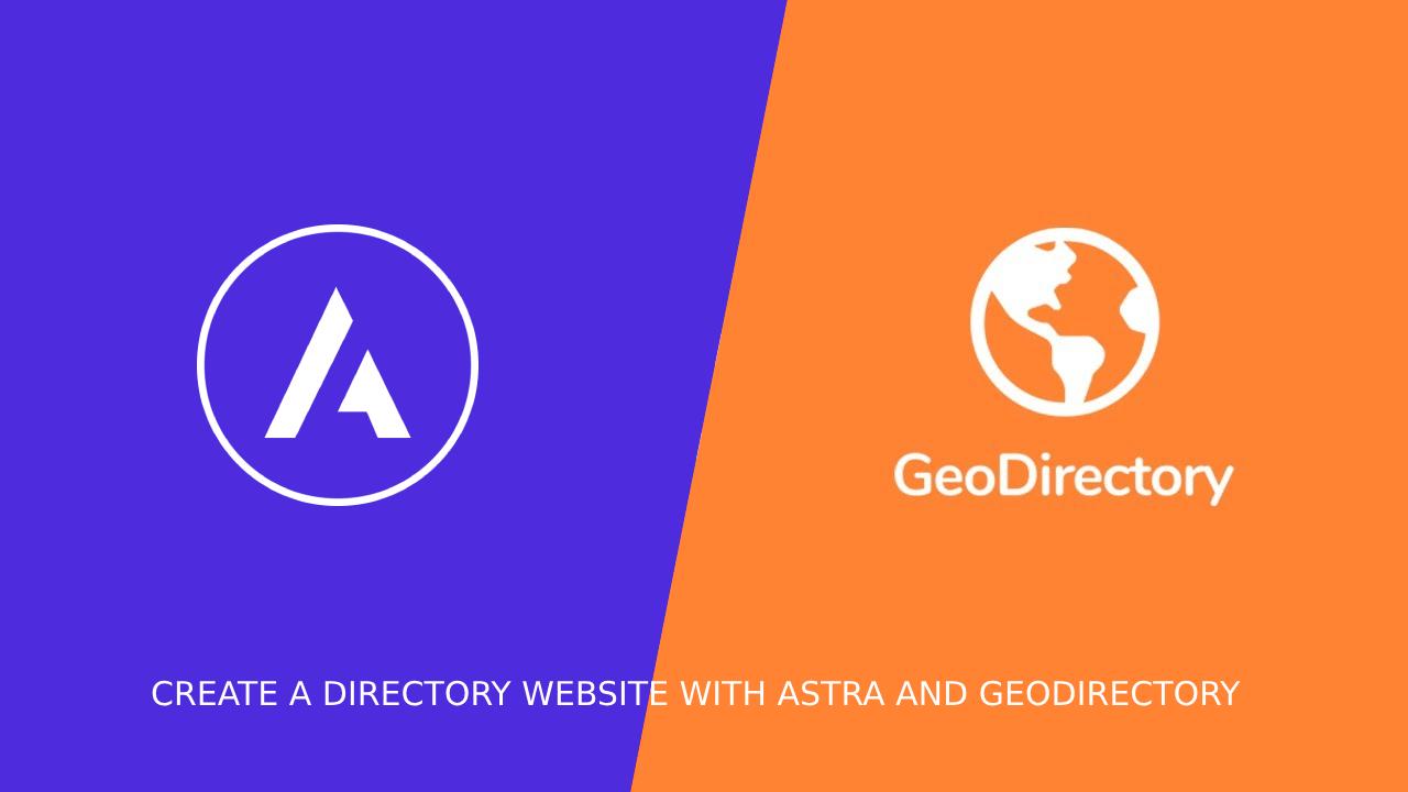 create directory website astra geodirectory