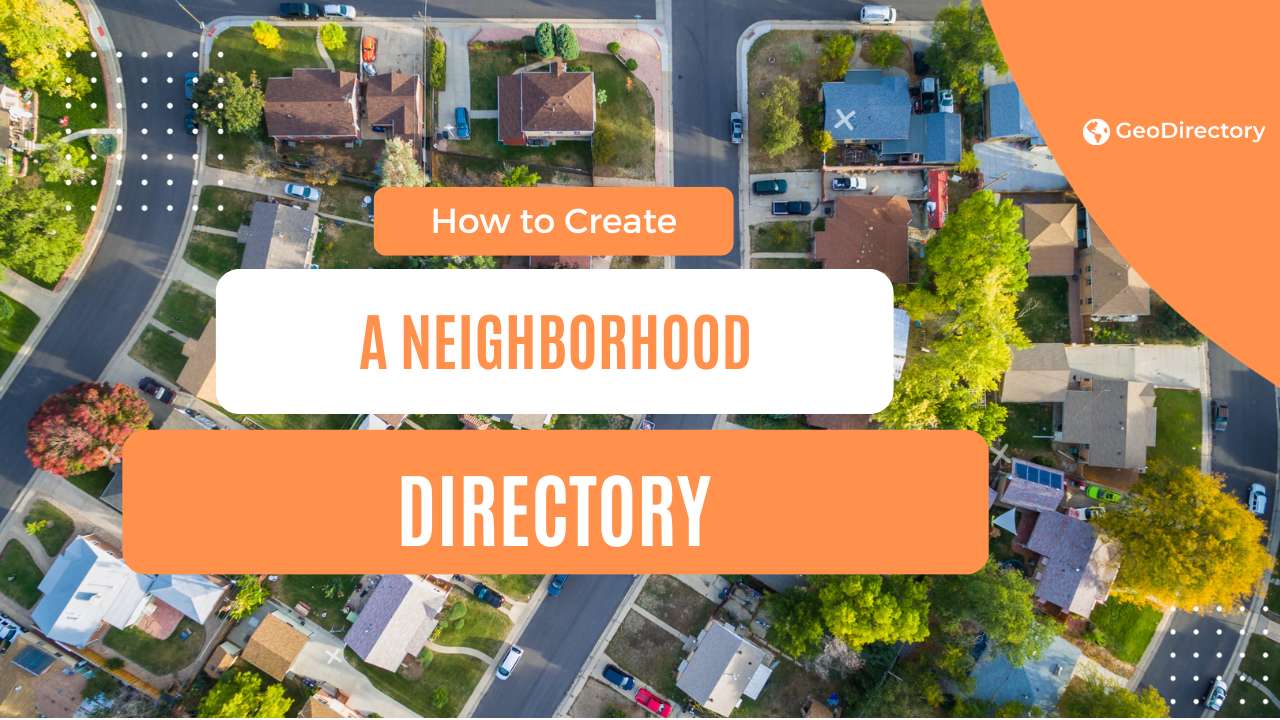 create neighborhood directory website