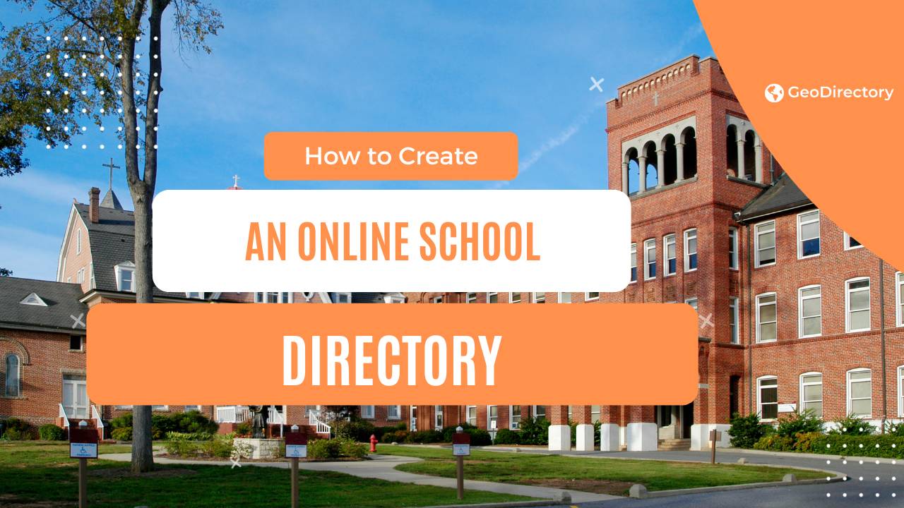 create online school directory website