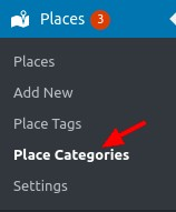 GeoDirectory place categories