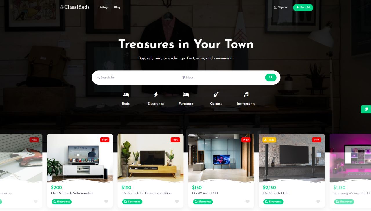 classified ads directory theme